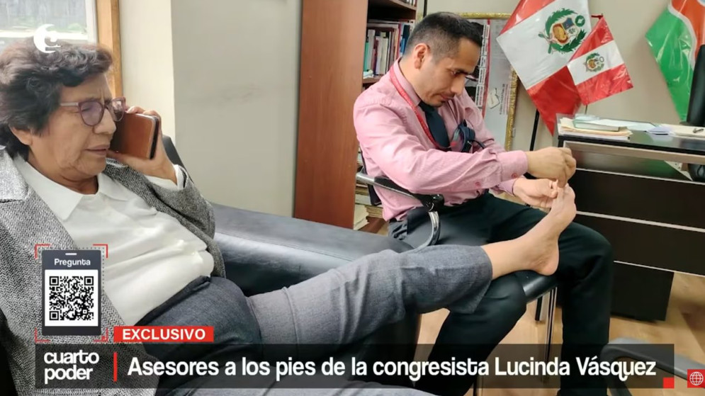 Insólito caso en Perú: una legisladora hizo que un asesor le cortara las uñas en su despacho 