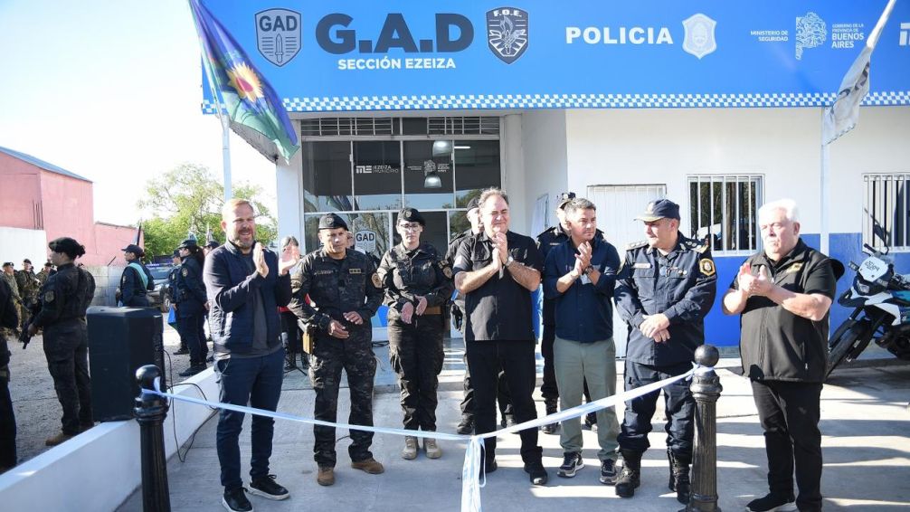 Ezeiza: Granados y Alonso inauguraron una nueva base operativa de seguridad