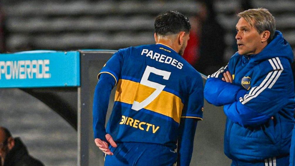 Duro golpe para Boca: Paredes sufrió un desgarro y podría perderse los dos partidos de semifinales