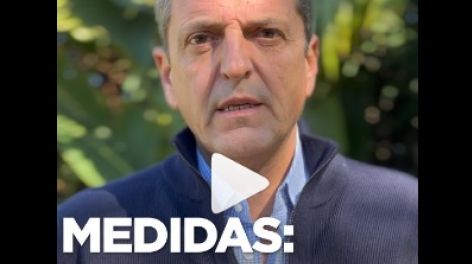 Massa anunció una batería de medidas que van desde jubilados hasta el campo