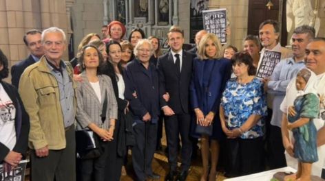 Macron participó de un homenaje a las víctimas francesas de la última dictadura militar
