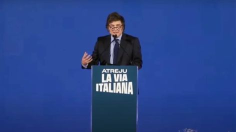 Milei, en Italia: "Creían que íbamos a durar solo un par de meses"