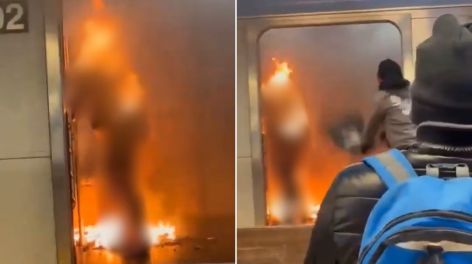 New York: Un hombre prendió fuego a una mujer en el metro de Brooklyn